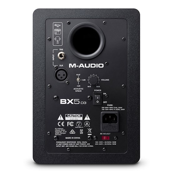 M-Audio BX5 D3-2-Way  Studio Monitors 