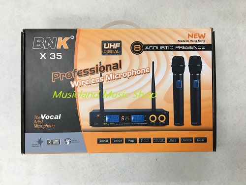 BNK professional dual channel wireless microphone X35