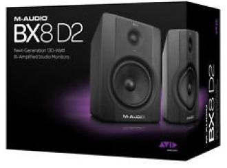 M-Audio BX8 D2 Professional 2 Way Active Studio Monitor Speakers (for Music Production and Mixing, 8 inch), Pair 