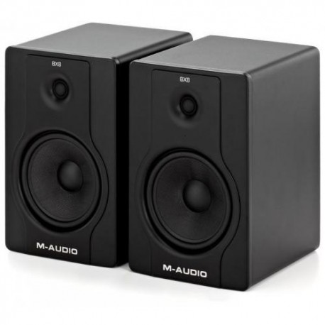 M-Audio BX8 D2 Professional 2 Way Active Studio Monitor Speakers (for Music Production and Mixing, 8 inch), Pair 