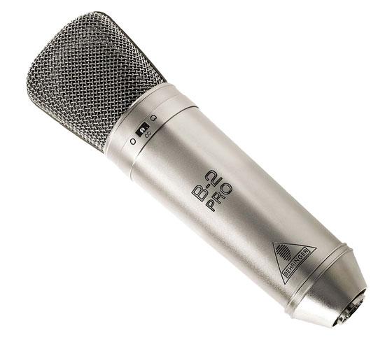 Behringer B-2 PRO Professional Gold-Sputtered Large Dual-Diaphragm Studio Condenser Microphone 