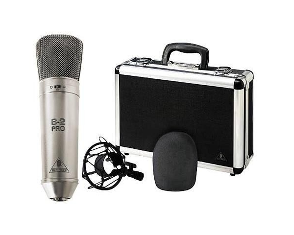 Behringer B-2 PRO Professional Gold-Sputtered Large Dual-Diaphragm Studio Condenser Microphone 