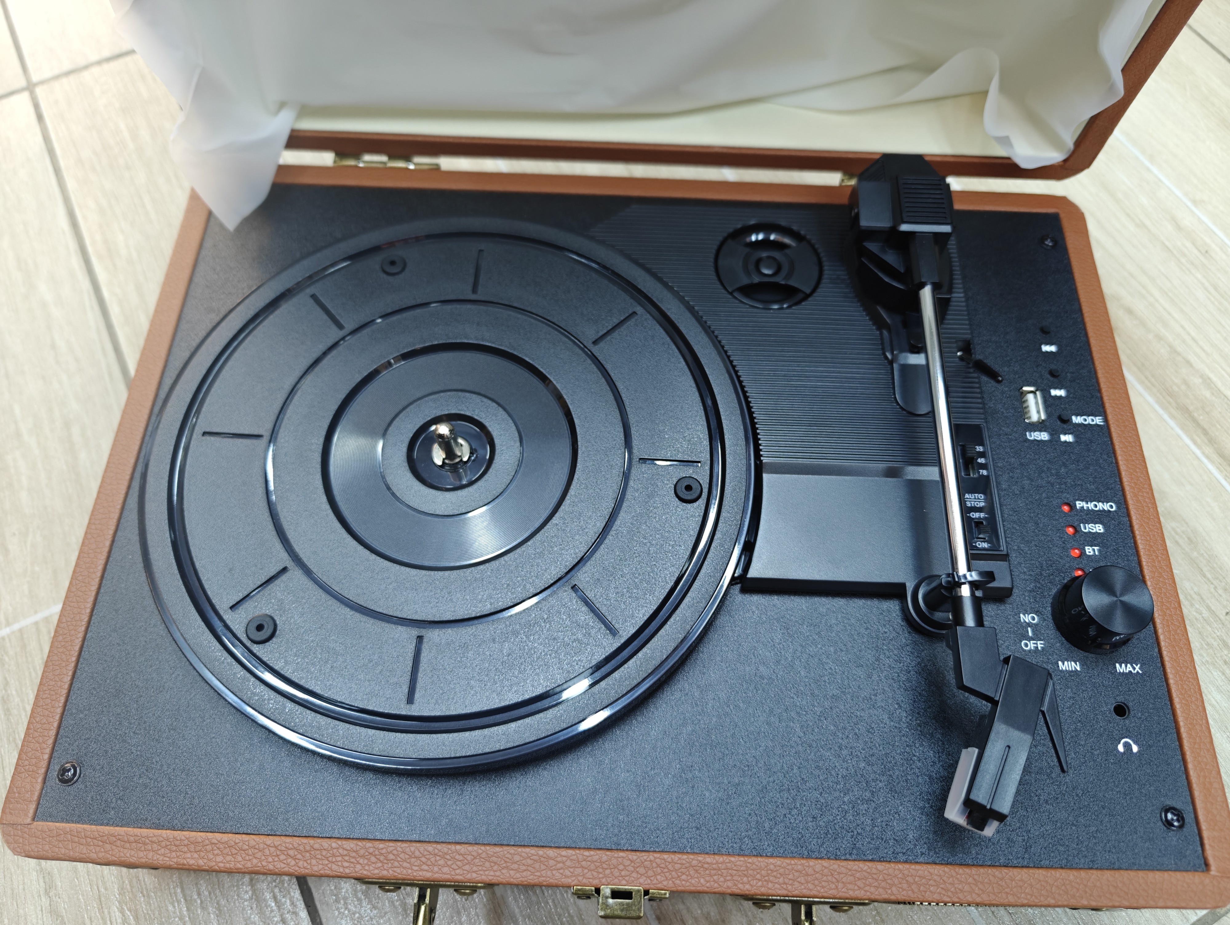 Vinyl Record Player Bluetooth Turntable
