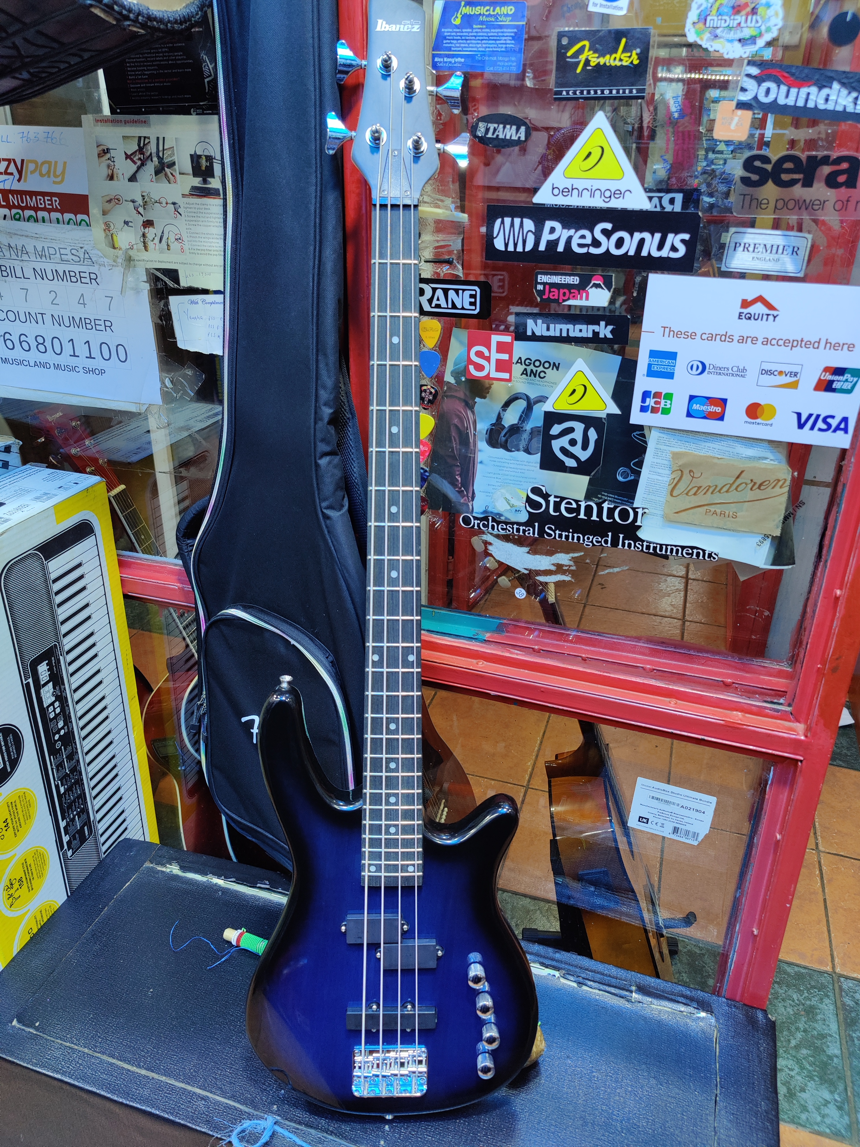 Ibanez 4-String Bass Guitar front Ibanez 4-String Bass Guitar