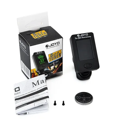 Clip-On Chromatic Guitar Tuner | Accurate Digital Tuner for Guitar, Bass, Ukulele & Violin
