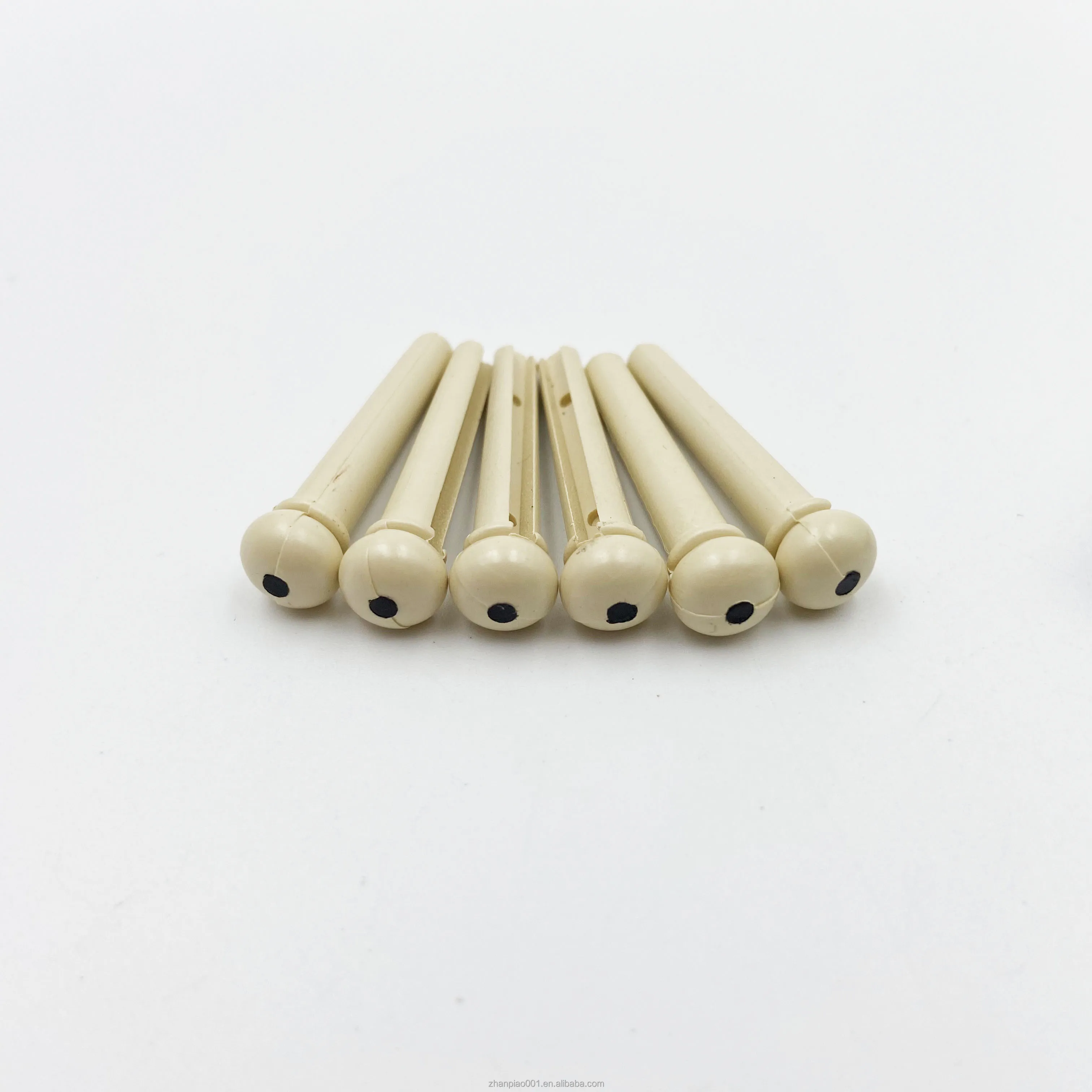 Acoustic Guitar Bridge Pins Set of 6 | Black & Ivory | Musicland Music Shop