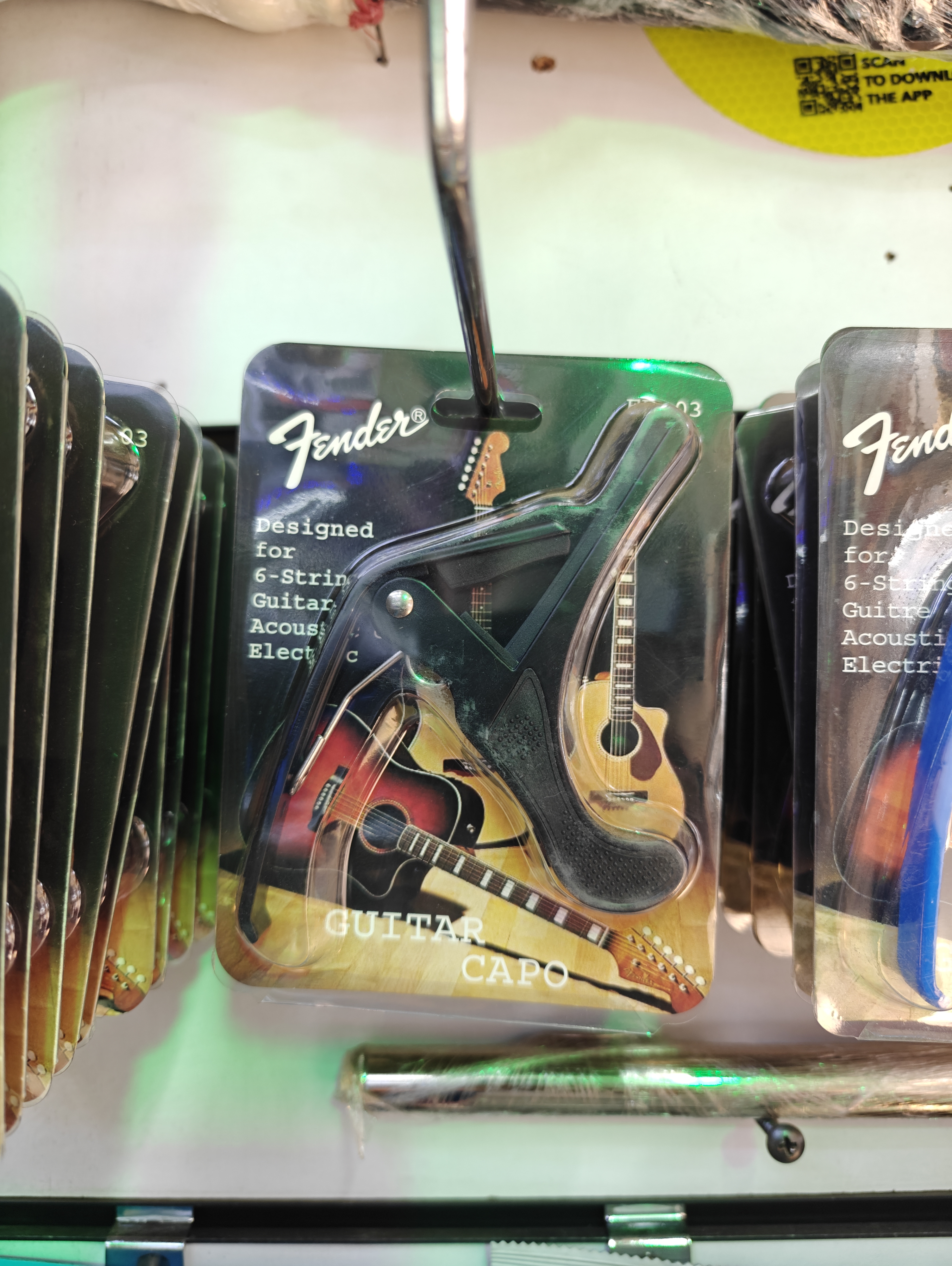 Fender guitar capo black