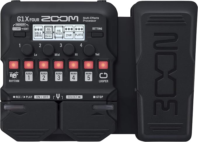 Zoom G1X Four Guitar Multi-Effects Processor with