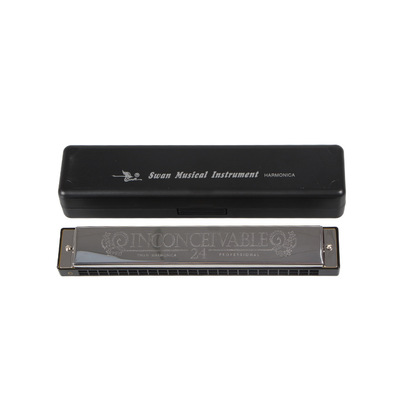 SWAN SW24 Personalize 24 Holes C Key Mouth Organ Harmonica Good Quality Harmonica With Plastic Box