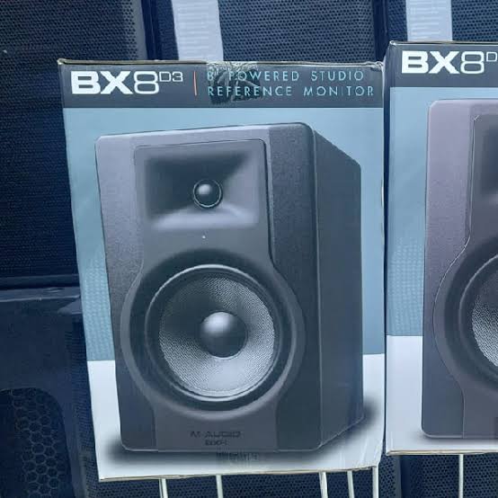M-Audio BX8 D3 active studio monitor speaker with a 8 inch