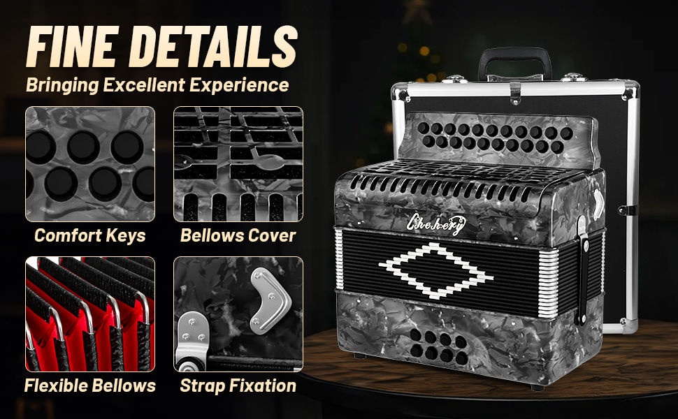 Accordion12 Bass 31 highs Diatonic