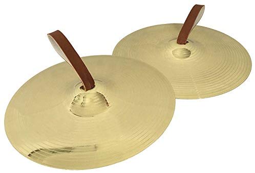 Pair of  marching cymbals with straps