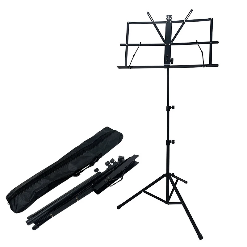 Buy a lightweight foldable wire music stand with adjustable height, tilt angle, and a sturdy tripod base. Ideal for schools, churches, orchestras, bands, studios, and home practice. Available at Musicland Kenya.