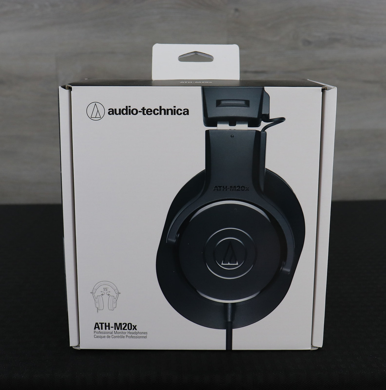 Audio-Technica ATH-M20x professional closed-back studio monitor headphones for recording, mixing
