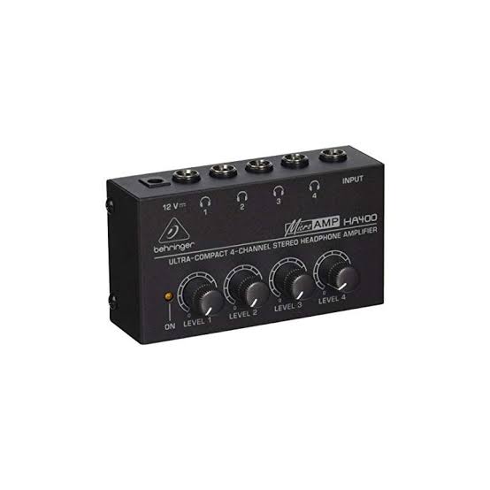 Behringer HA400 Headphone Amplifier | 4 Channel Stereo Headphone Amp
