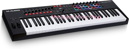 M-Audio Oxygen Pro 61 61-Key USB MIDI Keyboard Controller with RGB Pads and DAW Integration. I'll use this