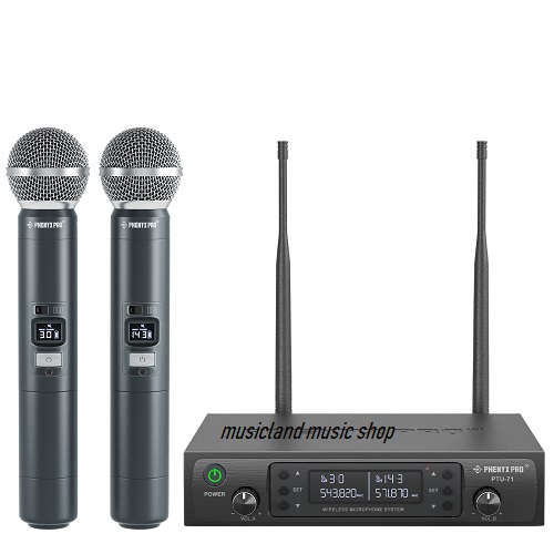 Phenyx Pro Dual UHF Wireless Microphone PTU-71-2H