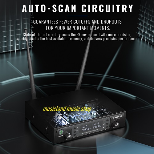 Phenyx Pro Dual UHF Wireless Microphone PTU-71-2H